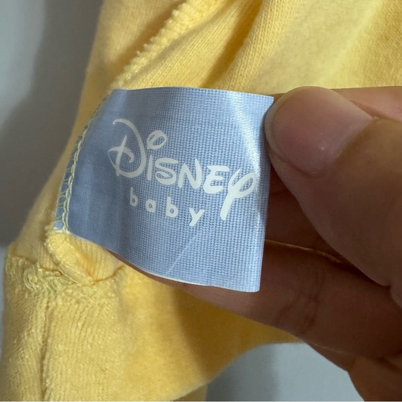 Disney Baby Winnie The Pooh Soft Yellow Cotton Robe Size 3 Month - Picture 3 of 8